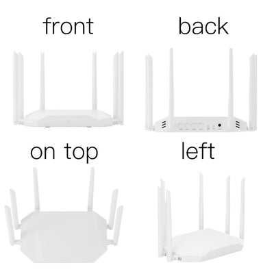 Roteador AX3000 WiFi 6 de YLEEGS, con Gigabit Ethernet, doble banda 5G/2.4G, amplia cobertura, conexión ininterrumpida, sin bloqueos, fácil visualización para juegos, oficina y entretenimiento, enchufe de EE. UU., 110V/220V, sin batería, antena incluida,
