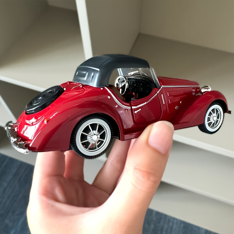 Regalo perfecto para 11 festivales, modelo de coche vintage de escala 1:32, aleación de aluminio duradera, ideal como regalo y decoración de escritorio, adorno de coche, decoración del hogar - Disponible en 3 colores.