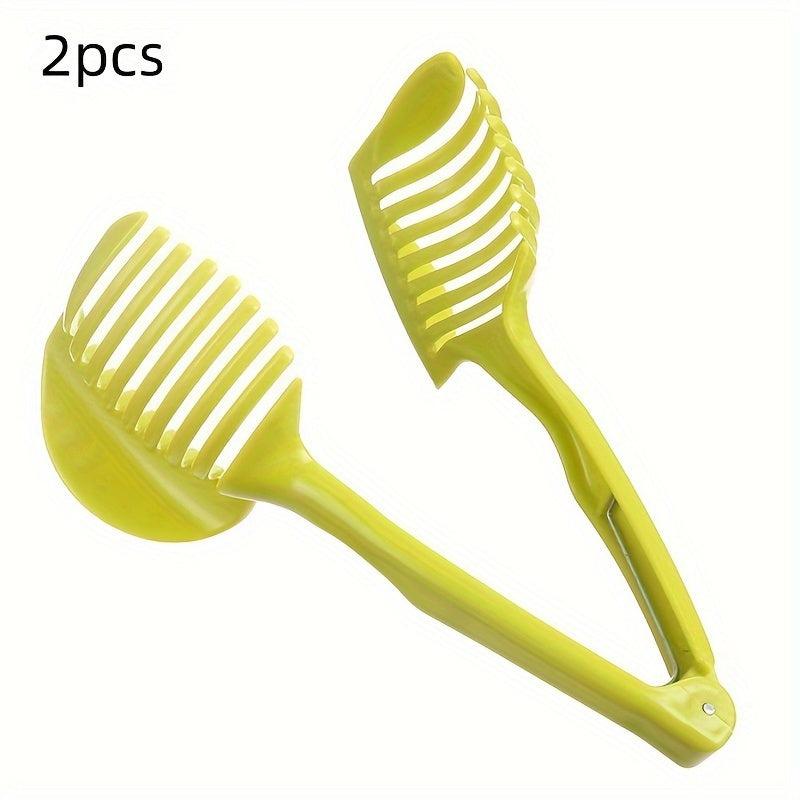 2pcs/4pcs Color Aleatorio, Cortador de Cocina - Herramienta Manual para Cortar Frutas, Limón Tomate Huevo, Asistente para Cortar