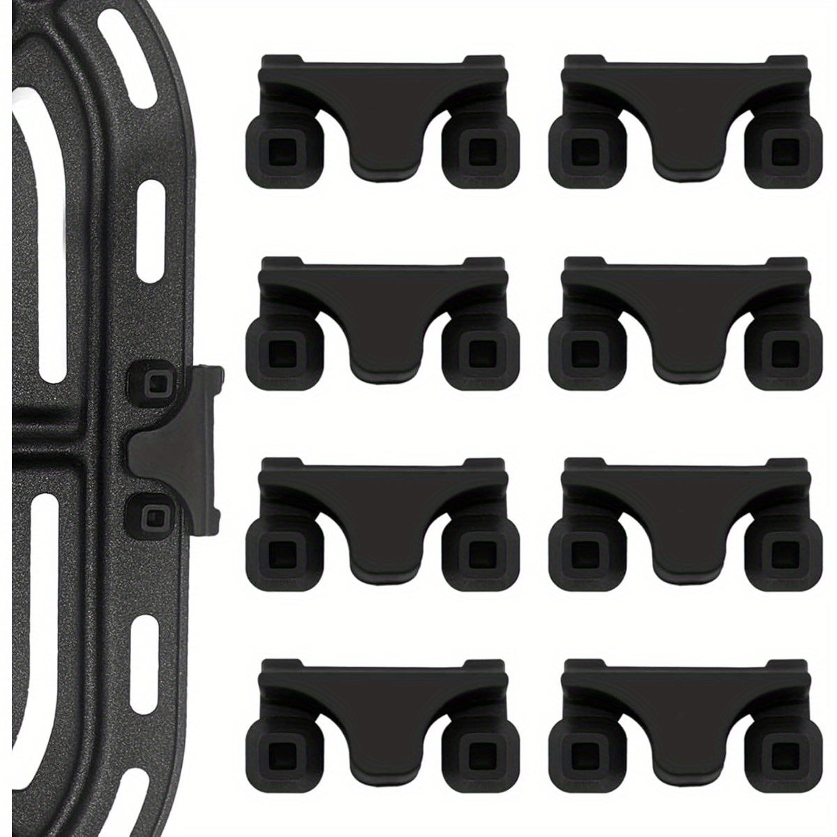 8 piezas de cojinetes de goma para freidor de aire, reemplazos de piezas para bandejas de freidor de aire para Vortex Cosori Air Fryer, bandejas frescas para freidor de aire Instant