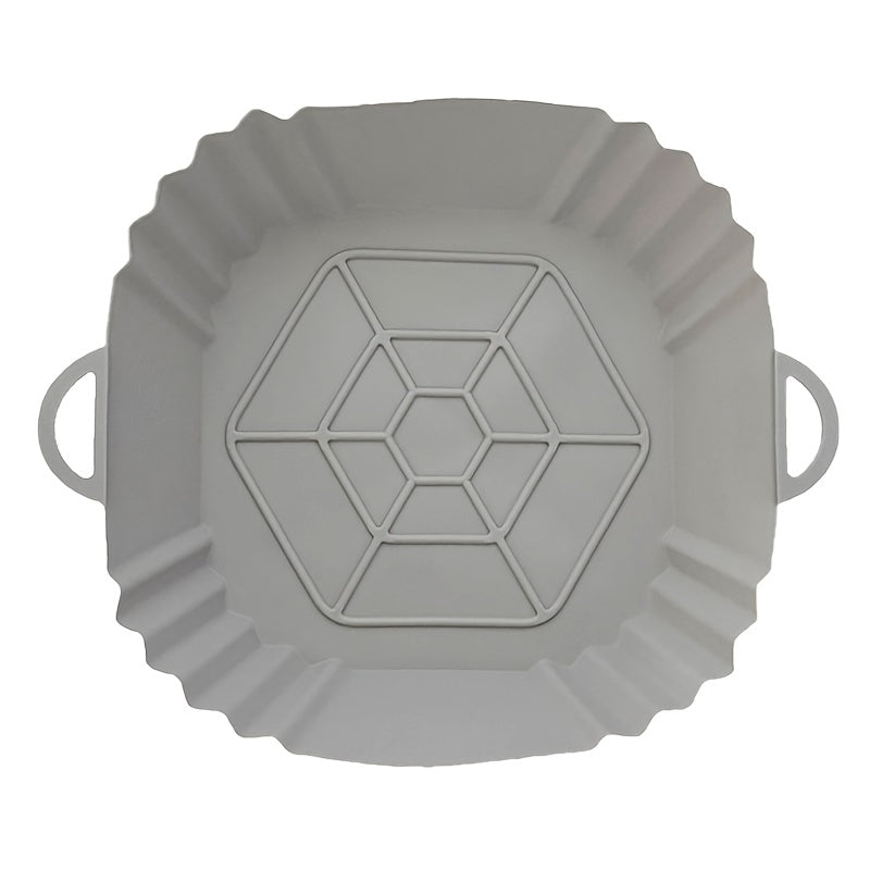Alfombrilla de Silicona para Freidora de Aire - Cuadrada, para Microondas y Parrillas & Cocina al Aire Libre, Fácil de Limpiar, Reutilizable, Antiadherente, Ideal para Cocinar Saludable, Esencial en la Cocina