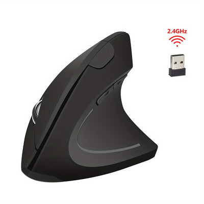 [Ratón Vertical Inalámbrico 2.4GHz] Ratón Vertical Inalámbrico de 2.4GHz - Ratón Óptico de Quinta Generación para Mano Derecha con 6 Botones para Laptop PC Computadora Escritorio
