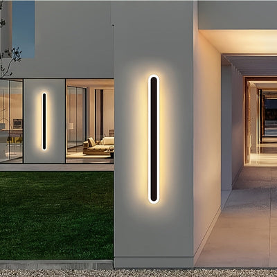 1pc Luz de Pared LED Lineal Moderna - Extra Larga 40.01/59.99/79.98/100.0 cm, Diseño Minimalista en Metal Mate , Iluminación Interior/Exterior para Sala, Entrada, Patio u Oficina - Diseño Lineal Eficiente Energéticamente, Acabado Premium, Construcción Du