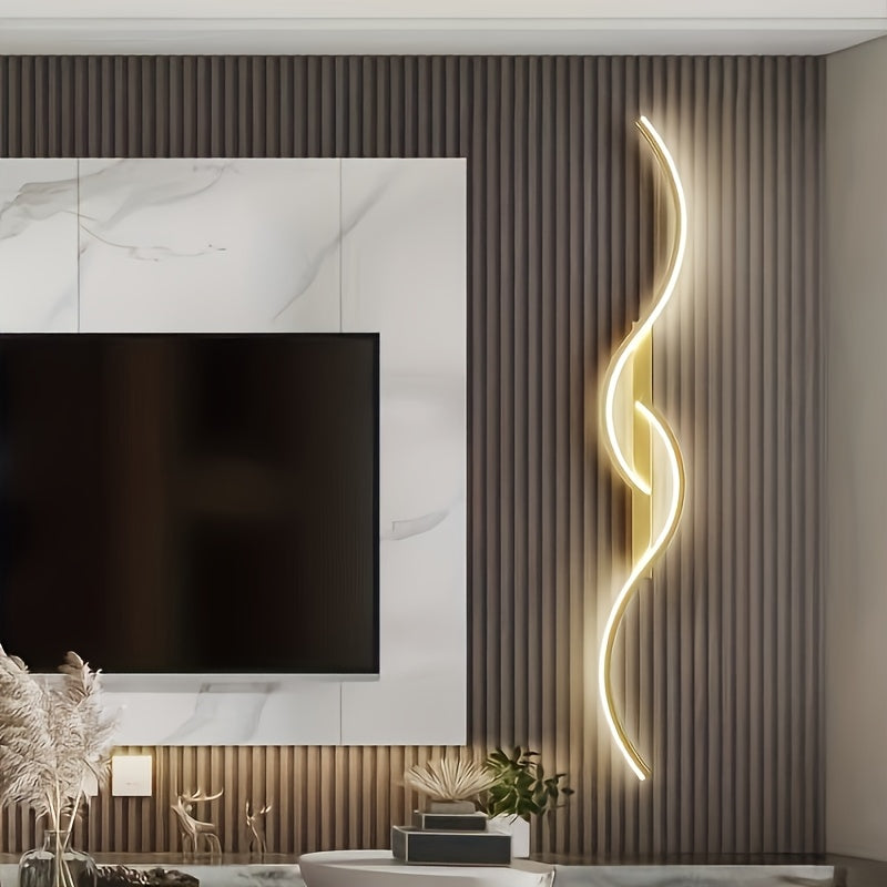 Linterna de pared moderna minimalista, lámpara larga LED con temperatura de color ajustable en 3 tonos, iluminación para salones, comedores y tocadores