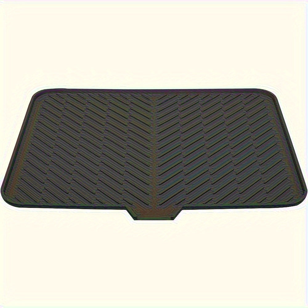 Alfombrilla de Secado Grande con Agujeros de Drenaje para Fregadero Cuadrada – Protector Antideslizante y Resistente al Calor para Tazones, Cristalería y Utensilios de Cocina – Base Impermeable para Encimera