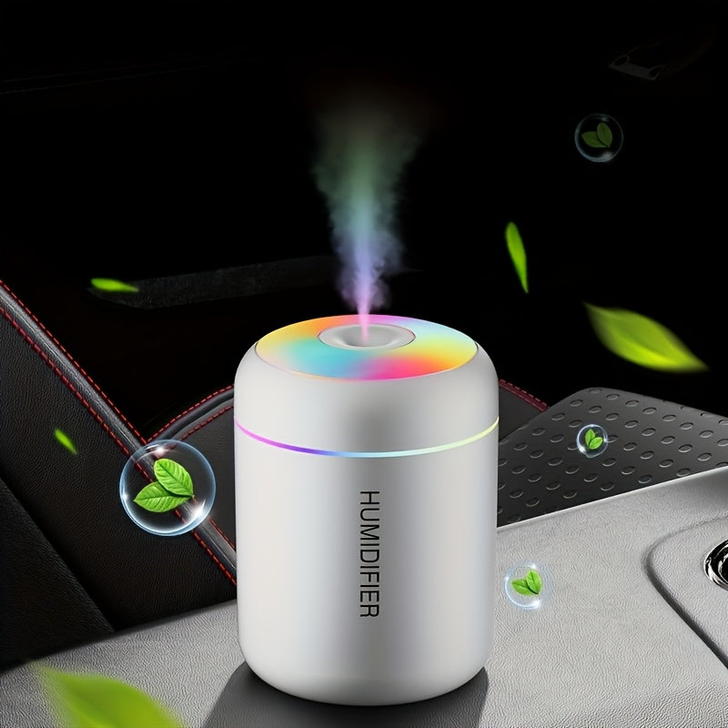 2 piezas/1 pieza YAIAWISU Humidificador portátil de niebla fría con luz nocturna multicolor, alimentado por USB, diseño compacto para calidad del aire y decoración del hogar - Ideal para regalos navideños, Halloween, material de polipropileno, fuente de