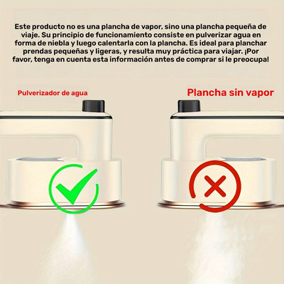[Vaporizador de Viaje Mini 2 en 1] Nuevo Vaporizador de Viaje Mini PANCERKA 2 en 1 - Máquina de Planchar Portátil, Tamaño Pequeño, Viaje, Universidad, Dormitorio, Esenciales para el Hogar