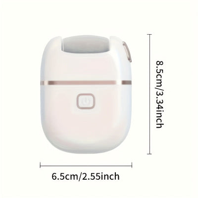 1 Pieza, Lijadora Eléctrica Recargable, 3 Cabezas Interchangeables, Cabeza De Molienda Gruesa Para Polir, Carga USB, Portátil Y Fácil De Usar, Cuidado Beige Claro, Adecuada Para Pies Secos Y Quebradizos Y Beige Claro