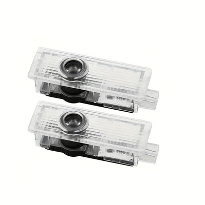2 piezas para for bmw, luces LED de proyector de logo, blanco, fácil de instalar, no eléctricas, 12-24V, capa protectora transparente, perfectas para el diseño de rendimiento de for bmw, luz de bienvenida escalonada, accesorios de iluminación para coches