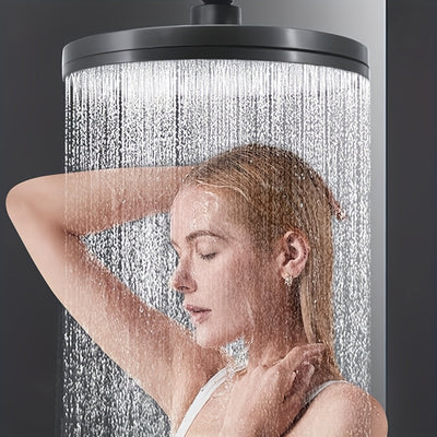 Cabezal de ducha multifuncional de alta presión con 6 modos, rociado superior, fácil instalación, ángulo ajustable, accesorio premium para baño