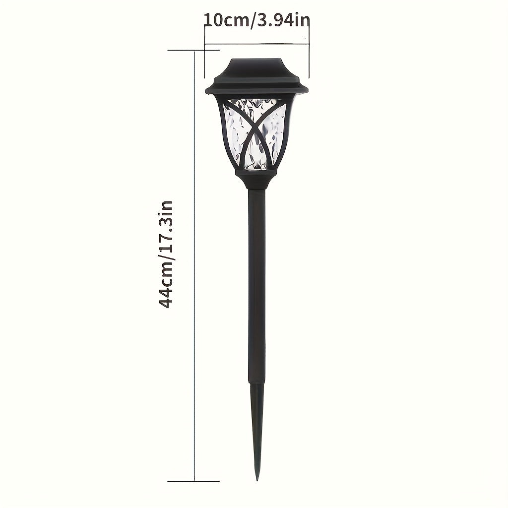 6 unidades de luces de jardín solares LED, luces decorativas para césped al aire libre, polipropileno, batería de níquel, alimentadas por energía solar, ≤36V