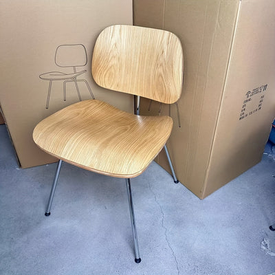 Silla De Comedor De Estilo Europeo En Madera Maciza Y Acero Inoxidable, Sin Brazos, Madera Dura, Fibra De Alta Densidad, Limpieza Localizada, Apta Para Alfombras, Confort Elegante Para El Espacio De Comedor (Bolsa Individual)