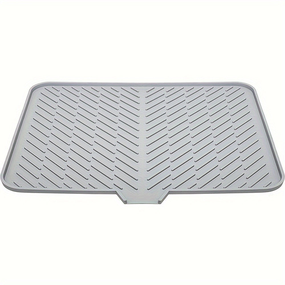 Alfombrilla de Secado Grande con Agujeros de Drenaje para Fregadero Cuadrada – Protector Antideslizante y Resistente al Calor para Tazones, Cristalería y Utensilios de Cocina – Base Impermeable para Encimera