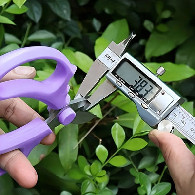 Tijeras de podar profesionales, agarre cómodo para ambas manos, estilo clásico, hoja de acero inoxidable, tijeras de jardinería manuales, aptas para arreglos florales, poda de jardinería, poda de plantas, recolección de frutas.