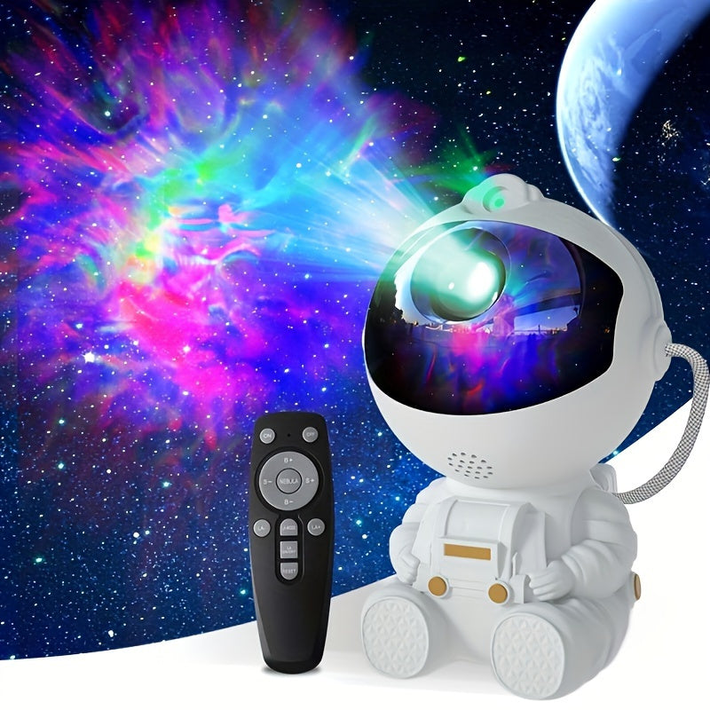 Proyector de Estrellas Nebulosa LED con Alimentación USB, Temporizador y Control Remoto - Cabeza Giratoria 360°, Perfecto para Salas de Juegos, Cines Caseros y Decoración de Dormitorios