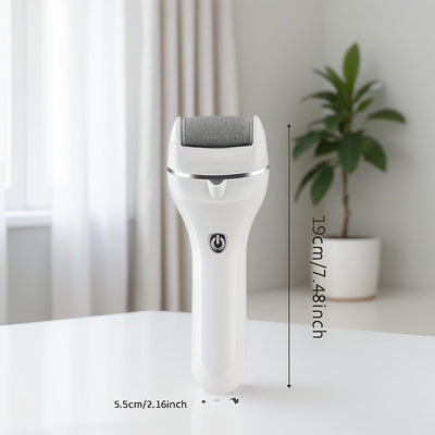 Limpiador de Pies Eléctrico con 3 Velocidades Ajustables, Fácil Montaje y Desmontaje, Diseño Ergonómico con Mango Largo, Incluye Cabezal de Molienda de Repuesto Gratis