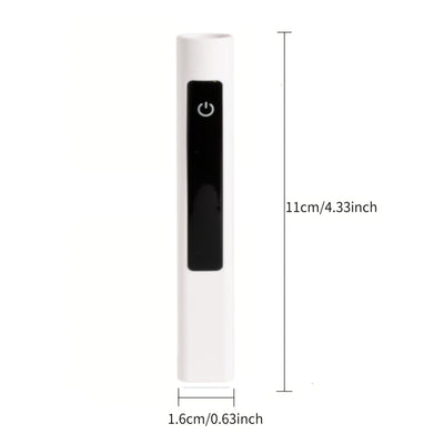 Linterna Inalámbrica para Uñas con Soporte - Secado Rápido, Portátil / Efecto LED, Pantalla LCD, Secador de Uñas USB con Batería de Litio para Manicura/Pedicura en Gel - Para Salón y Hogar - Blanco, Herramienta de Manicura Compacta, Diseño Duradero, Idea