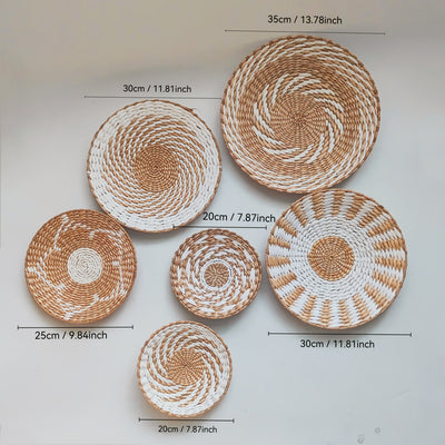 6 Piezas de Adornos Colgantes Decorativos, Decoraciones Festivas, Decoración Redonda Hecha a Mano para Comedor y Sala de Estar Multiusos