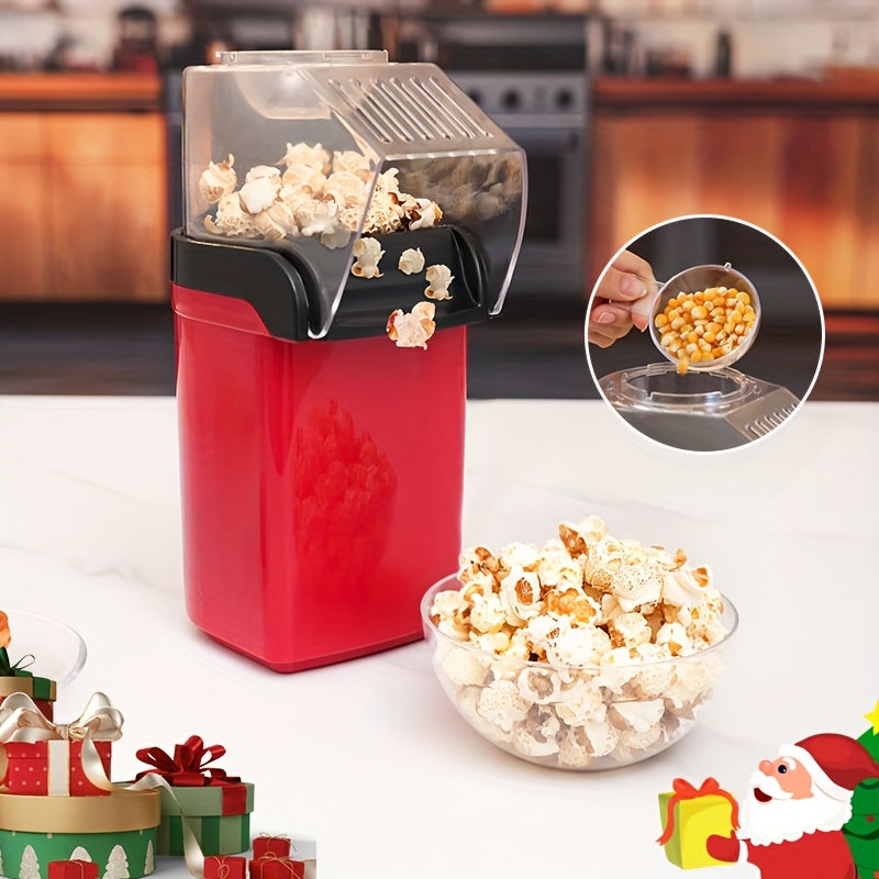 Fabricante de palomitas eléctrico, enchufe de EE. UU., pequeño fabricante de palomitas de aire caliente para uso doméstico, material PP duradero, no necesita baterías, fácil de operar, adecuado para aperitivos crujientes.
