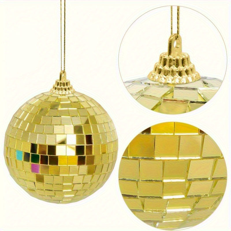 Juego de 15 piezas de esferas de espejo doradas - Tamaños variados, acabado dorado brillante para fiestas, cumpleaños y decoración del hogar - No se necesita electricidad, sin plumas, perfecto para ocasiones festivas, decoración festiva | Adornos brillan