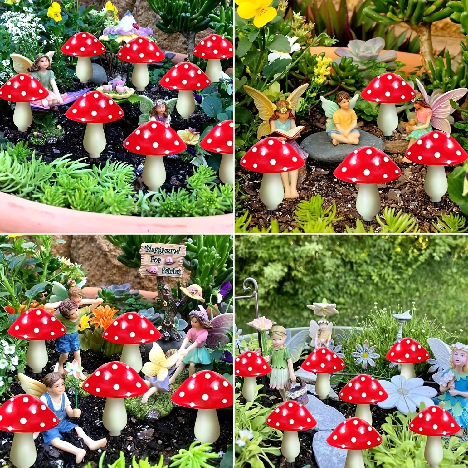 Luces solares en forma de hongo, 8/12/20 piezas, 8 modos para decoración de jardín exterior, iluminación para camping y festivales, decoración para caminos de césped, candelabros para fiestas, iluminación exterior para RV