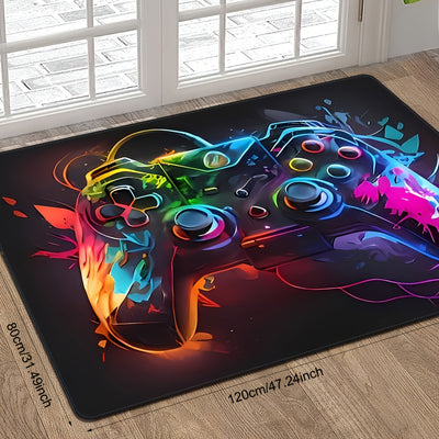 Estampado de control de consola de videojuegos, ideal para entrada, habitación, sala, etc. - lavable a máquina, perfecto para diversos ambientes festivos