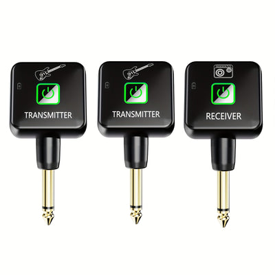 Transmisor Receptor sin varillas para Guitarra Recargable con 4 Canales de Señal para Instrumentos Eléctricos y Bajo