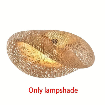 Vaina de Luz Cálida · Pantalla de Lámpara Tejido a Mano, Ambiente Cálido, Pantalla de Lámpara de Mimbre Vainilla, Pantalla de Lámpara Curativa con Luz Suave, Diseño Transparente Natural