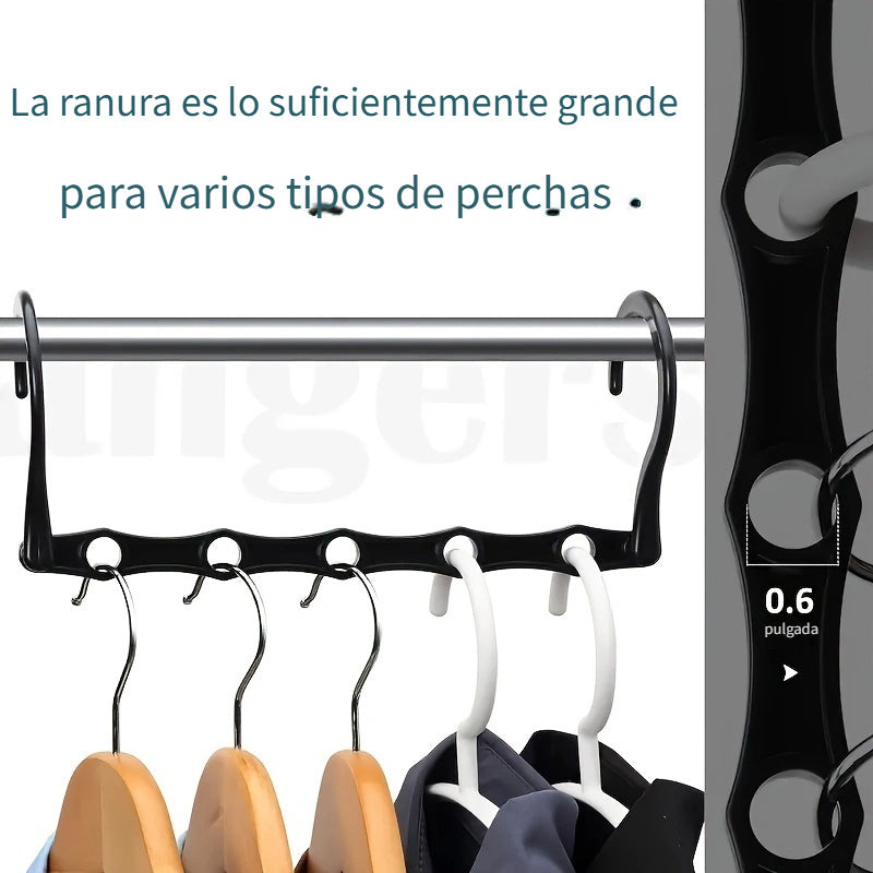 5/10 piezas Perchas de plástico plegables giratorias, Perchas multifuncionales de cinco orificios que ahorran espacio, Perchas maravillosas, Organizador de armario para decoración de dormitorio, Rejillas de secado