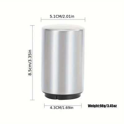 Abrebotellas magnético de acero inoxidable, abridor de tapas a presión, automático con sistema push-pull, ideal para hoteles, cenas familiares, bares y restaurantes (1 unidad)