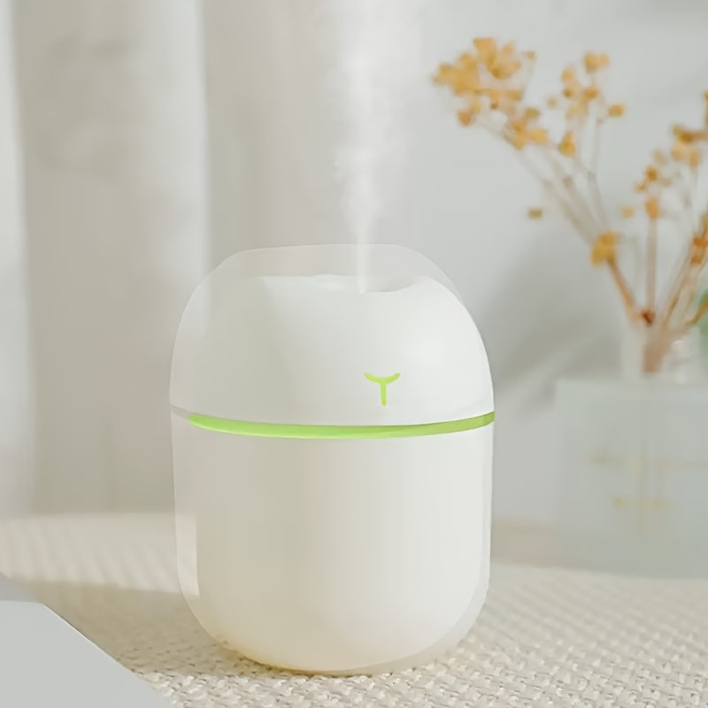Humidificador Portátil USB Little Y Niu Niu & Difusor de Aromaterapia - Funcionamiento Silencioso, Niebla Fina, 3 Colores (Rosa/Blanco/Azul), Diseño Compacto para Hogar, Oficina, Dormitorio