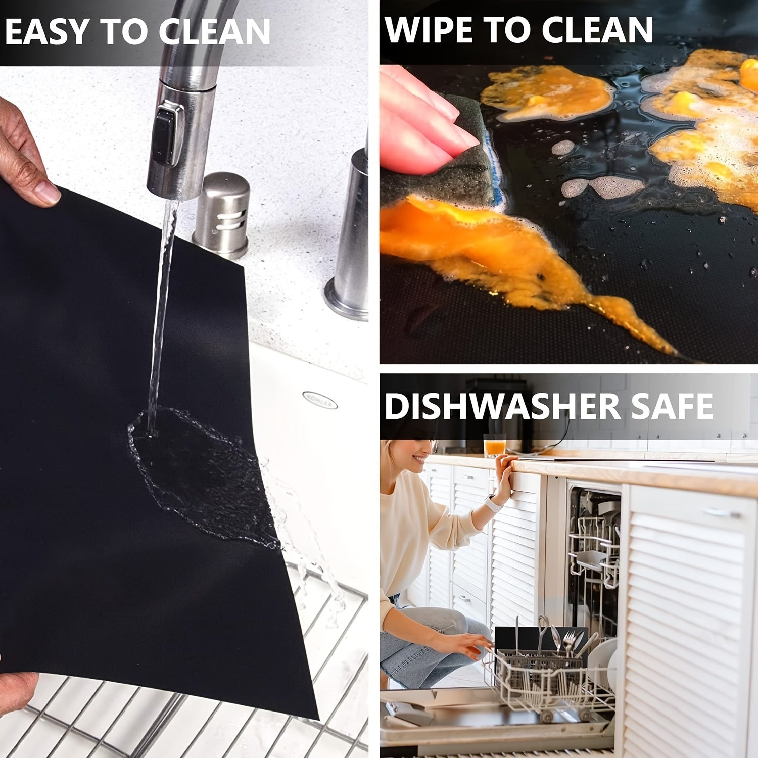 Liner de horno de alta resistencia extra grande, no adherente, reutilizable y apto para alimentos, hecho de Teflón, ideal para Halloween, Día del Trabajo, Navidad, Pascua y Acción de Gracias. Material de PVC, no requiere batería, accesorio para horno.