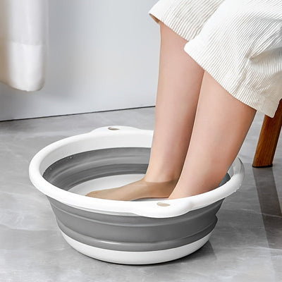 Fregadero plegable portátil de silicona - Hiposensibilidad, durabilidad y ligereza para lavar verduras, baño de pies, uso en dormitorios - Fregadero de plástico multiusos con diseño de almacenamiento fácil, esenciales para dormitorios, diseño compacto, m