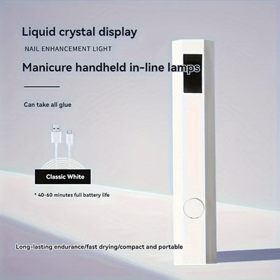 1pc Lámpara de Gel para Uñas Digital Portátil DIY - Inalámbrica, Rápida y Compacta, Ideal para Manicura en Casa o Viajes, Diseño Pequeño, Regalo de Alta Calidad