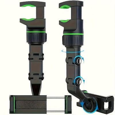 Soporte de teléfono en forma de L giratorio de 360° ajustable - Material PP premium, multiusos para coche y hogar, navegación GPS, reproducción de música, práctica de guitarra - Plástico duradero, no requiere energía, soporte de teléfono para coche