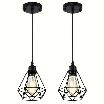 2 Piezas de Lámpara de Techo Estilo Rústico Moderno para Pasillo, Dormitorio, Lavandería y Otros Ambientes - Base E26/E27, Bombilla No Incluida (85V-265V)