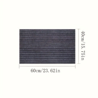 Alfombra decorativa a rayas, antideslizante, ideal para entrada, dormitorio, cocina o baño, 1 unidad