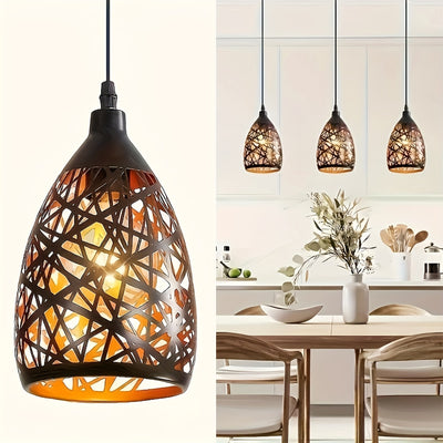 Lámparas colgantes vintage, luces empotradas estilo granja, lámparas colgantes de metal, mini luces para islas de cocina y candelabros retro negros regulables para comedores, salas y habitaciones