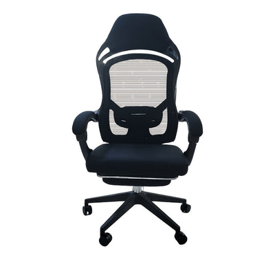 Silla de Juego Ergonómica con Reposapiés - Altura Ajustable, Asiento Giratorio Cómodo para Oficina y Hogar, Ideal para Residencias y E-Deportes