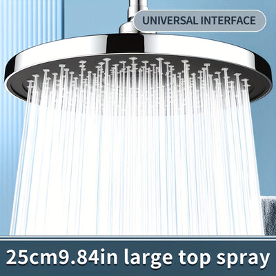 1 pieza, cabezal de ducha grande, accesorio de baño completo, dominador de baño, cabezal de ducha con mayor presión, cabezal individual
