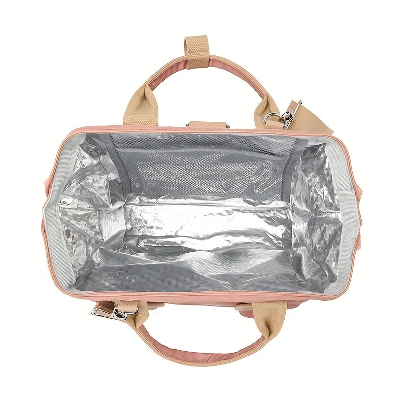 Bolsa de almuerzo portátil de gran capacidad versátil y elegante, aislada para mantener la comida fresca y fría, sin contacto con alimentos. Regreso a la escuela.