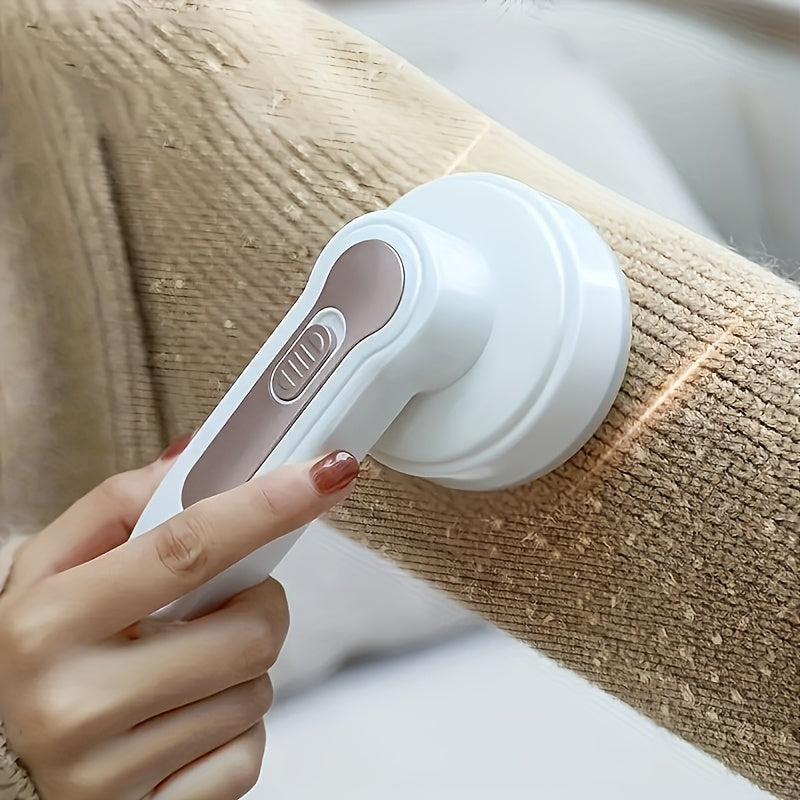 Extracción de pelusa eléctrica portátil recargable, potente pelusa cortadora para ropa, muebles, alfombras, carga USB, incluye cepillo de limpieza, estuche de viaje, extracción rápida de pelusa para ropa de invierno.