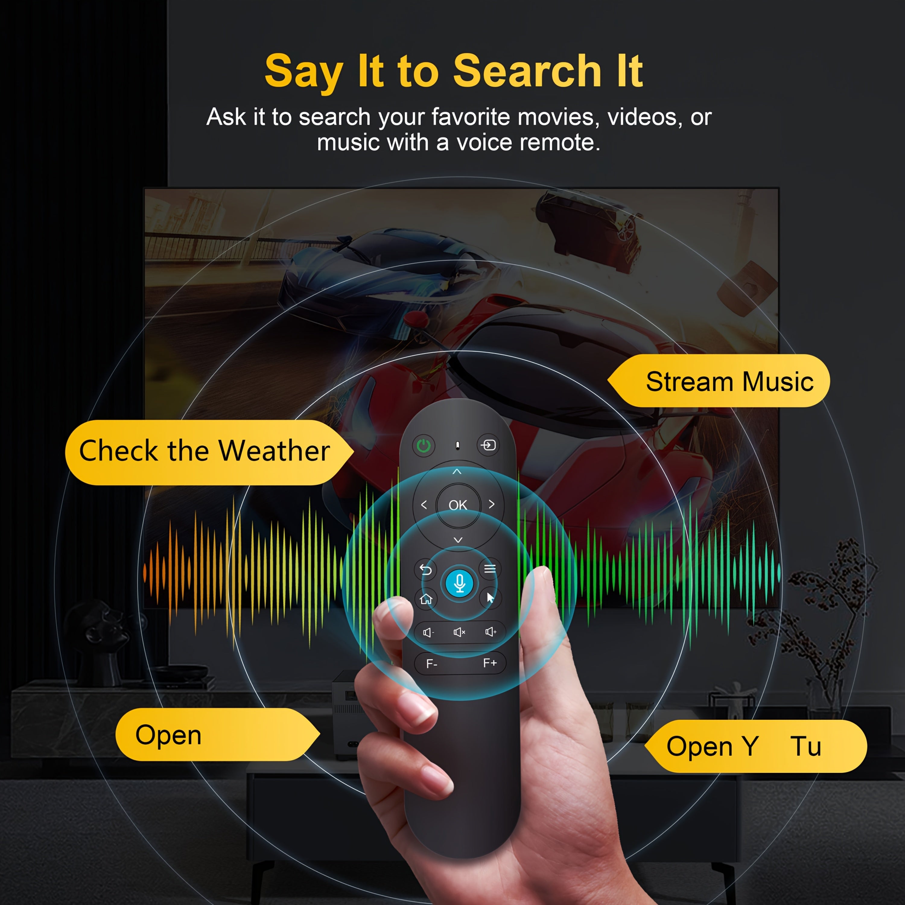Proyector XNANO X3 T972 con Enfoque Eléctrico, Luz de Colores y Pantalla Táctil, WiFi 2.4G & 5G BT5.0, Android 9, Cine en Casa Inteligente Portátil Mini, Soporta Decodificación 4K, Enchufe Estadounidense