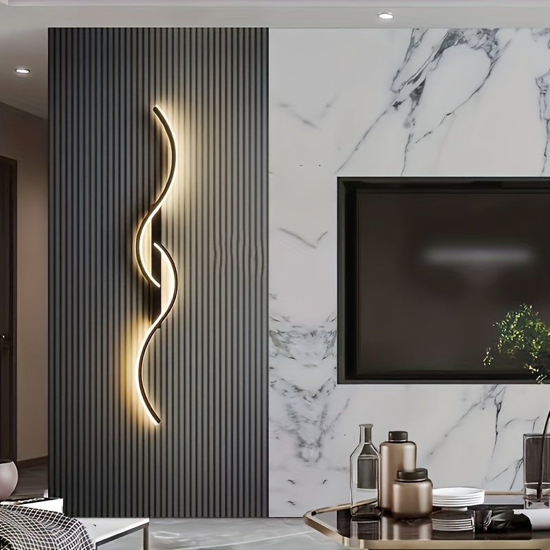 Linterna de pared moderna minimalista, lámpara larga LED con temperatura de color ajustable en 3 tonos, iluminación para salones, comedores y tocadores