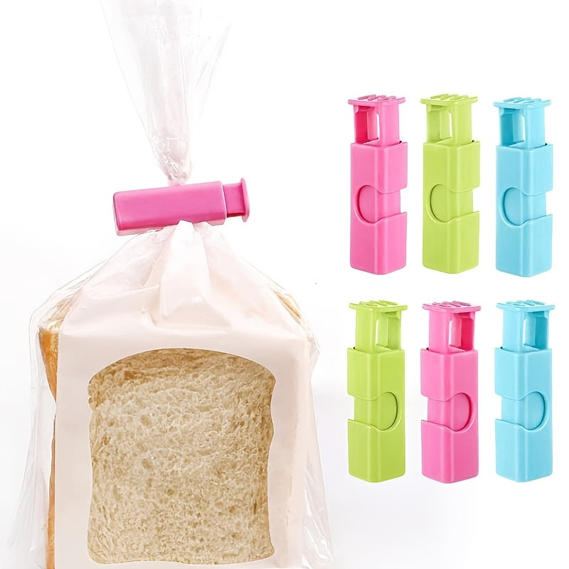 20 unidades de Bolsas de plástico de cierre de resorte con colores - Almacenamiento a prueba de humedad para snacks, pan y más - No requiere batería, uso diario, almacenamiento de snacks|Bolsas de cremallera vibrantes|Cierre de resorte, contenedores de a