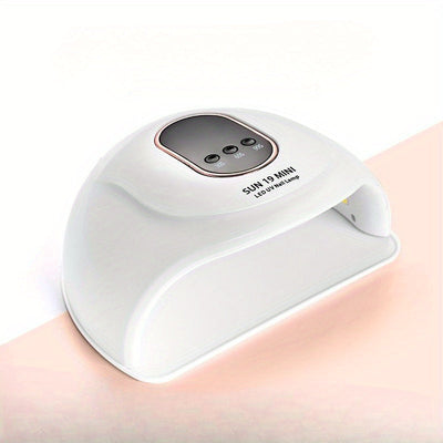 Lámpara LED para uñas de 72W con 18 cuentas, 3 configuraciones de temporizador y pantalla táctil LCD, sensor automático, máquina profesional para secar esmalte de uñas para uñas blancas y rosadas, accesorios para técnicos de uñas, producto de belleza, di
