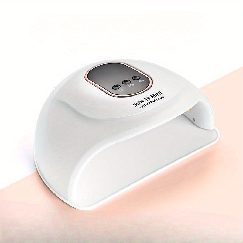 Lámpara LED para uñas de 72W con 18 cuentas, 3 configuraciones de temporizador y pantalla táctil LCD, sensor automático, máquina profesional para secar esmalte de uñas para uñas blancas y rosadas, accesorios para técnicos de uñas, producto de belleza, di