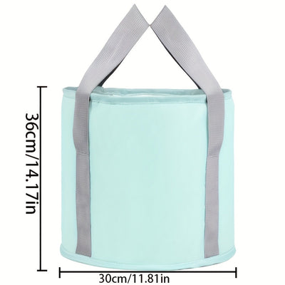 [Actualización de aislamiento y antideslizante] Bañera de pies plegable portátil con aislamiento de capas múltiples (manija ergonómica + diseño sin energía) para viajes, camping, terapia de pies en casa y herramienta para dormitorios y pesca.