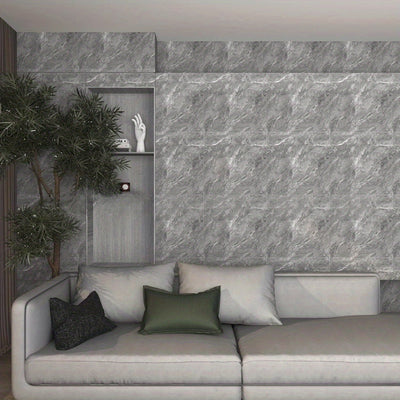 20/40 piezas de pegatinas de pared de efecto mármol de lujo - Azulejos de pared de ducha de PVC impermeable para baño, cocina, sala de estar - Fáciles de aplicar, sin residuo, ensamblaje DIY, estilo clásico, decoración de pared de baño | Decoración de pa