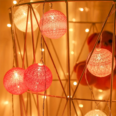 Luz de hadas redondas de 1.5m de color - 10 LED, brillo suave, ideal para decoración de vacaciones, bodas, fiestas y luces de Navidad en casa | Perfecto para fondos de fotografía y atmósfera festiva